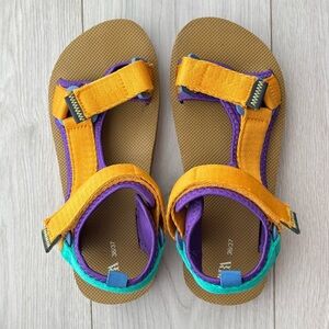 ZARA Women’s Multicolour Technical Sandals Size 36/37 Adjustable Pre-Owned